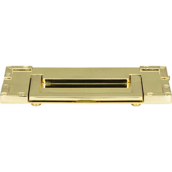 Campaign L-Bracket Drop Pull 3 Inch (c-c) Polished Brass